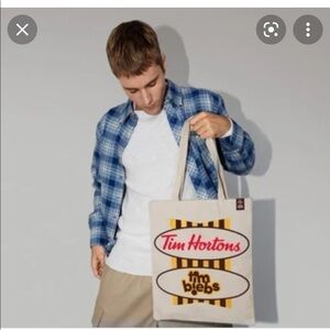 𝅺tim BIEBS | JUSTIN BIEBER x TIM HORTONS | Tote Bag NEW & Sealed
